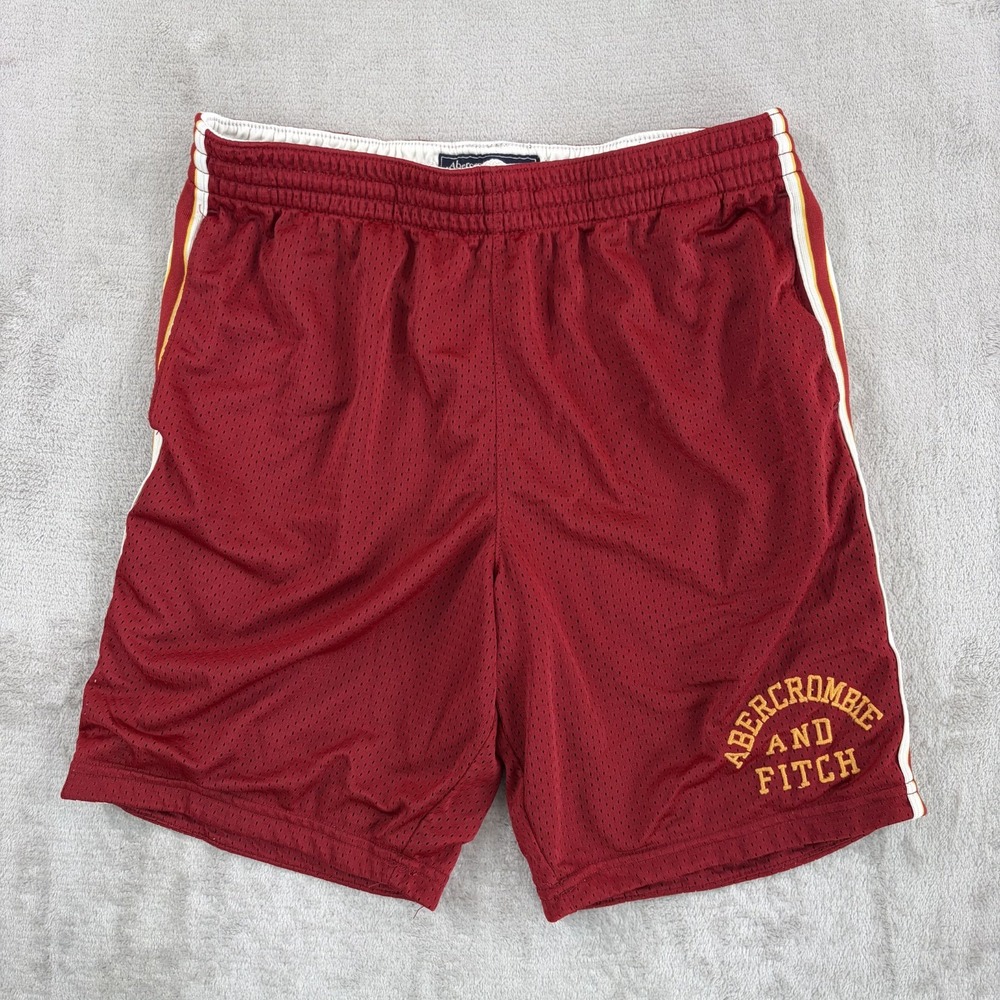Vintage Abercrombie & Fit Basketball Jersey Shorts Embroidered Logo Men Small